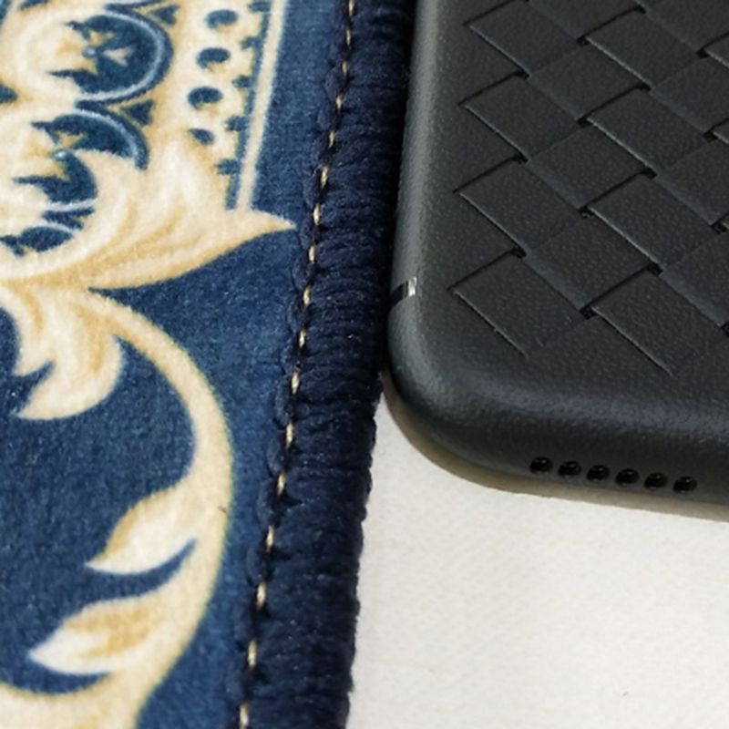 Classical European Style Rug Flower Print Polyester Carpet Anti-Slip Backing Rug for Home Decor