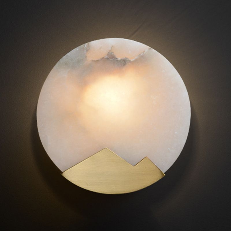Kreiswandhalterung Leuchte Einfachheit Stein Schlafzimmer Wandhalterung Licht in Gold