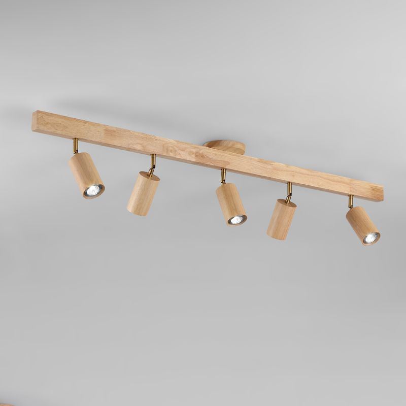 Solid Brass Ceiling Track Light Multi - Head Adjustable Ceiling Spotlight
