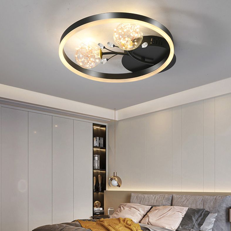 Runde Spülenhalterende Deckenleuchte moderne Einfachheit Flush Mount Deckenleuchte für Wohnzimmer
