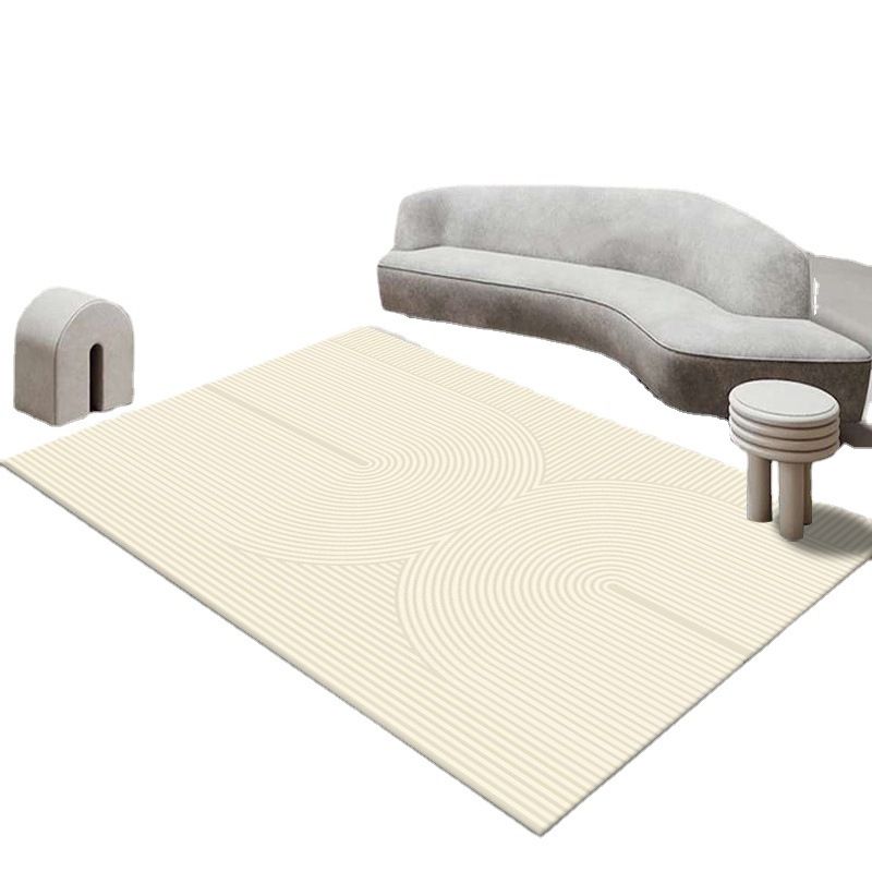 Modern Style Minimalism Rug Line Art Rectangle Stain Resistant Rug for Home Decor