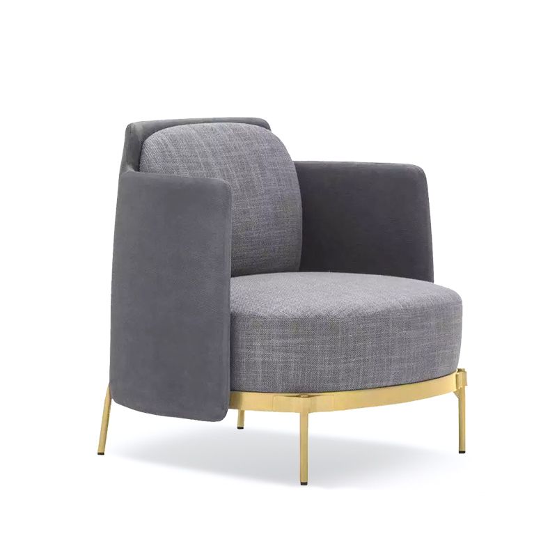 Barrel Chair 29.92" L x 29.52" W x 29.13" H Arms Included Barrel Accent Chair