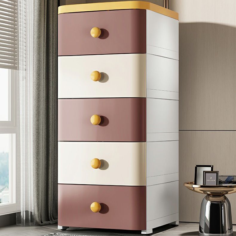Contemporary Wardrobe Armoire with Legs Plastic Storage Cabinet