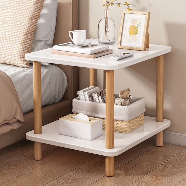 Modern Style Bookshelf Wooden Open Back Etagere Bookcase for Home