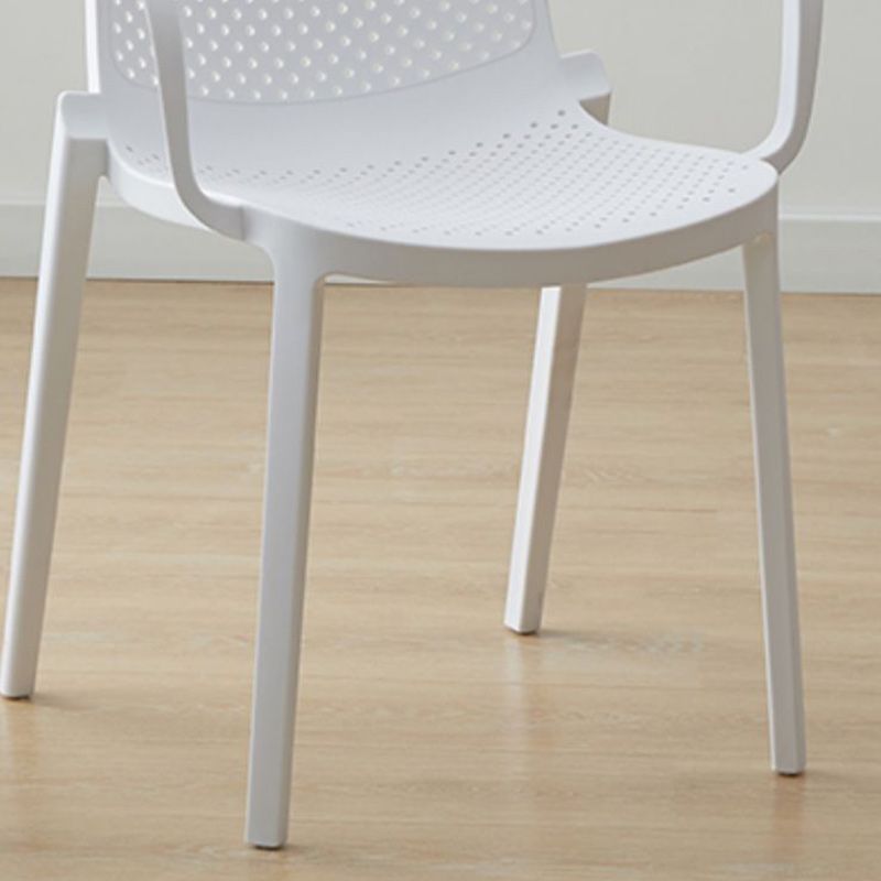 Modern Plastic Chair Parsons Chair in Matte Finish for Kitchen