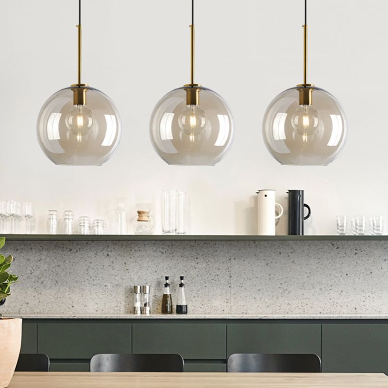 Verre moderne suspendu éclairage pendentif ménage léger pour le salon