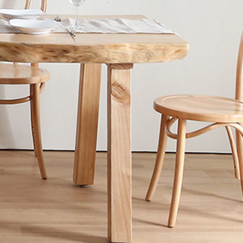 Rectangle Dining Table Set 1/4/5/6 Pcs Pine Solid Wood Dining Table and Chairs