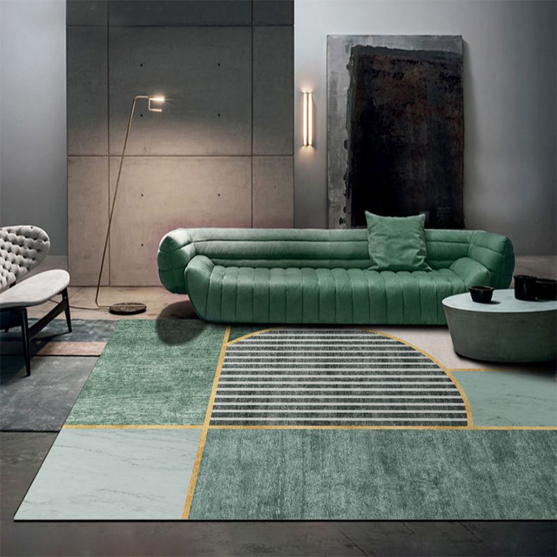 Modern tapijt Prachtig contrastpaneel indoor tapijten polyester vlekbestendig gebied tapijt voor woonkamer