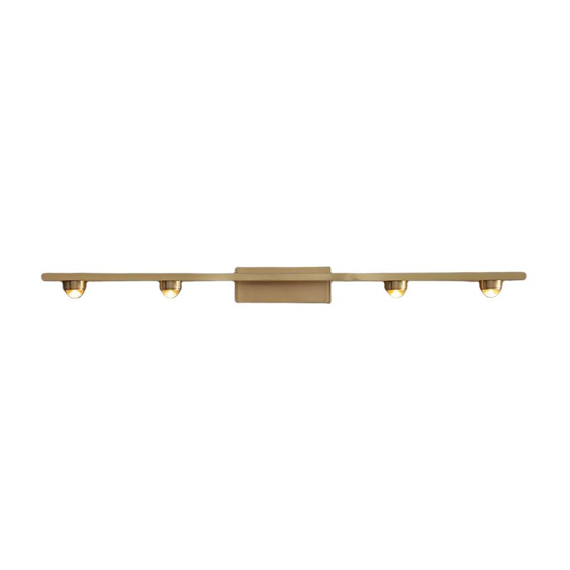 Post Modern 3 / 4 - Light Bath Bar Solid Brass Bathroom Vanity Lighting in Gold