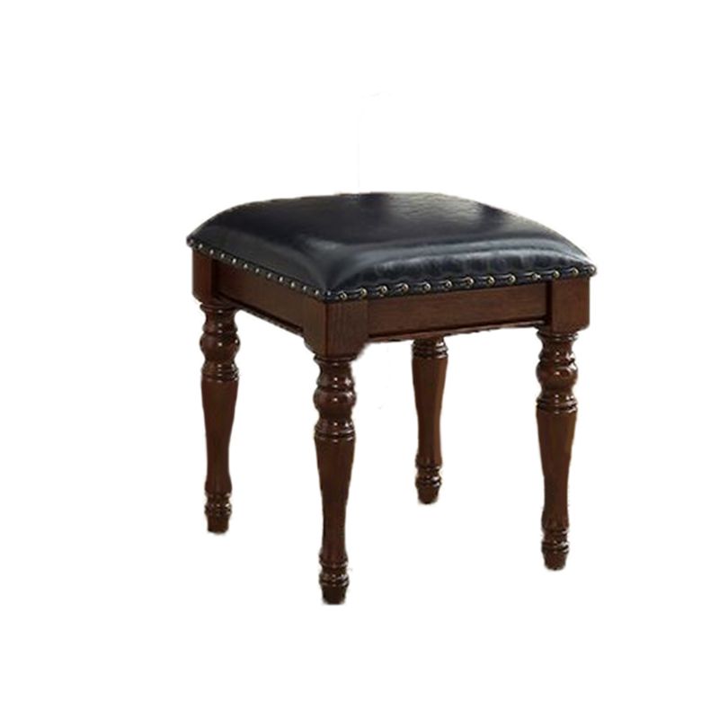 55.1"height Brown/ White Wood Makeup Vanity with Drawers and Mirror