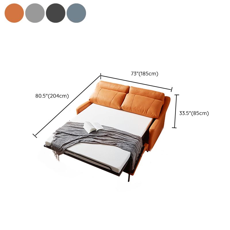 Scandinavian Sleeper Sofa Faux Leather Futon Sleeper Sofa Bed