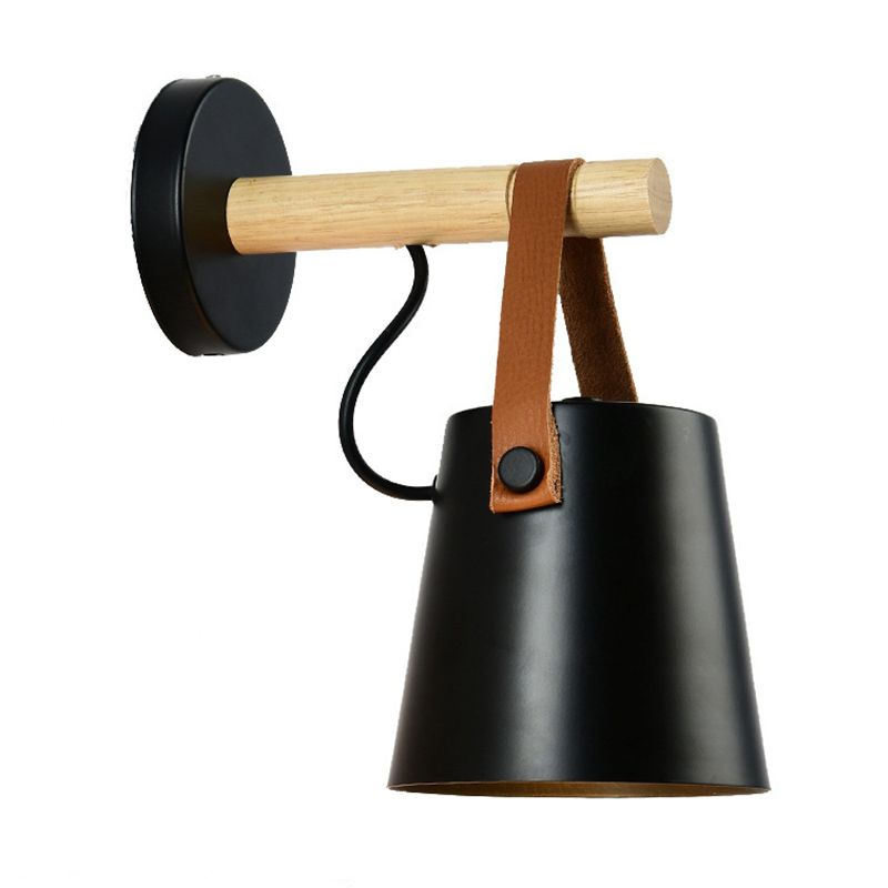 Modern Minimalist Style Cone Wall Light Sconce Metal 1 Light Sconces