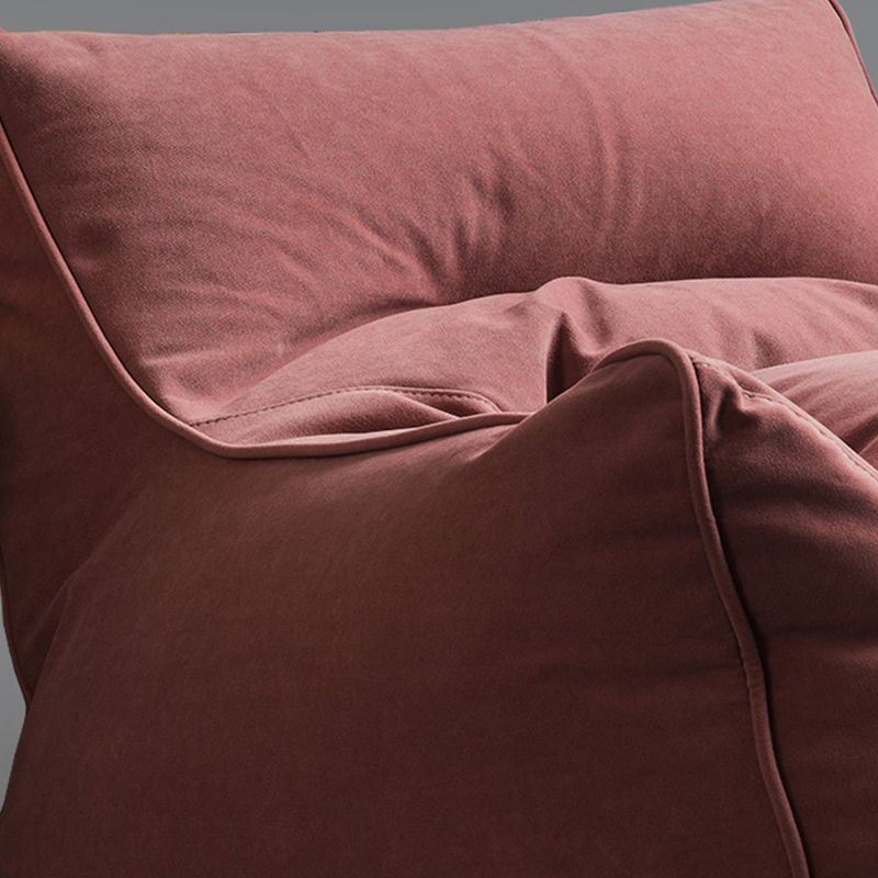 Arms Included Velvet Armchair with Sewn Pillow Back, 35.43" W √ó 39.37" L √ó 25.59" H