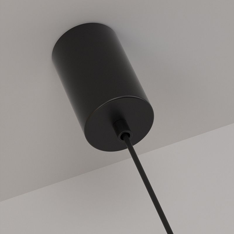 Minimalistische moderne lineare hängende Lampe Metall 1 Licht Anhänger Licht für Wohnzimmer am Nacht