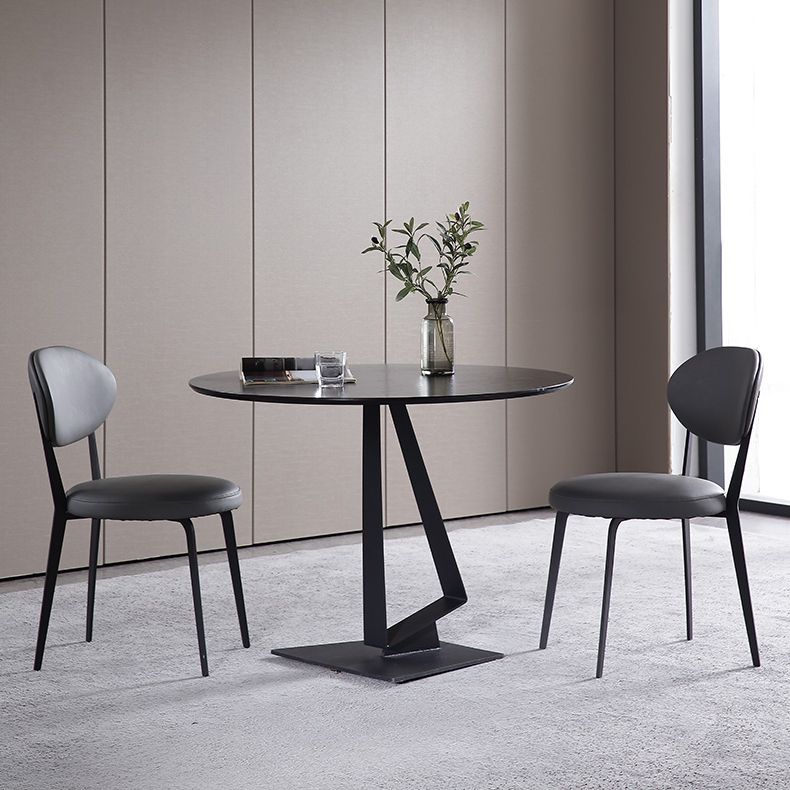 Black Wood Dining Table Set 1/2/3 Pieces Dinette Set for Home