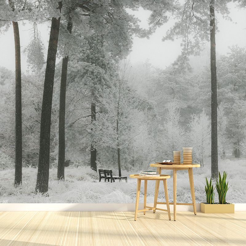 Customized Forest Scenery Wall Mural Mildew Resistant for Living Room Decor