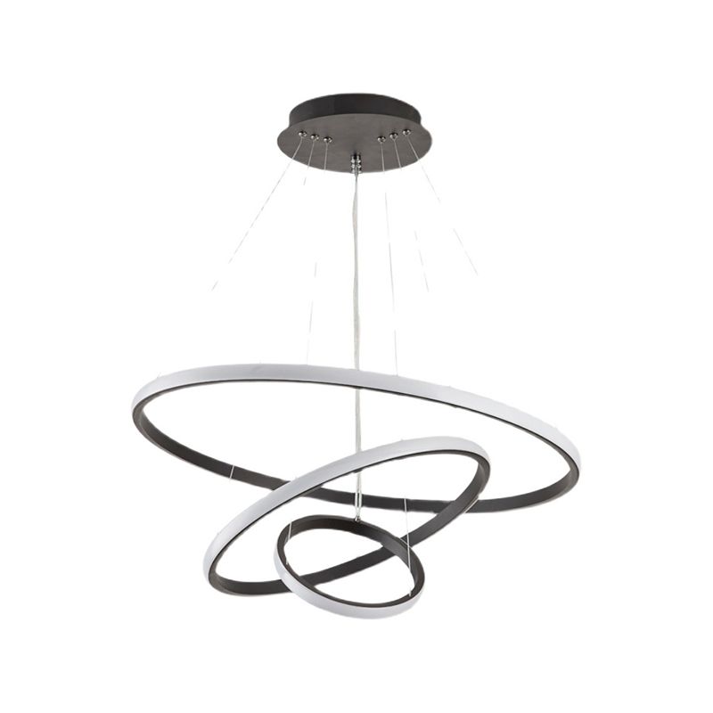 Modern Ring Shape Chandelier Light Fixtures Restaurant Hanging Chandelier for Sitting Room