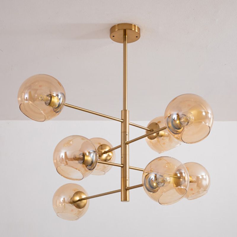 Modern Globe Chandelier Lights Glass Chandelier Pendant Light for Living Room