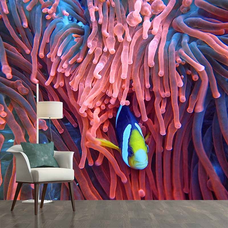 Marine Organism Mildew Resistant Wallpaper Photography Sleeping Room Wall Mural