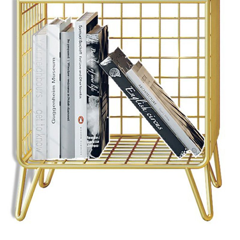 Glam Shelf Bookcase Metal Closed Back Book Shelf for Home Office