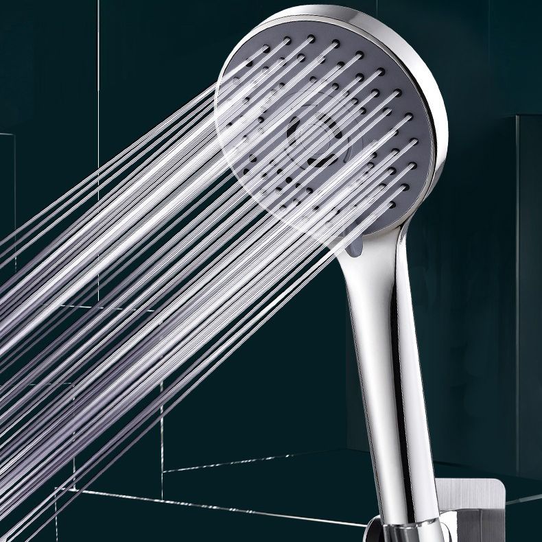 Modern Plastic Shower Head Round Handheld Shower Head with Adjustable Water Flow