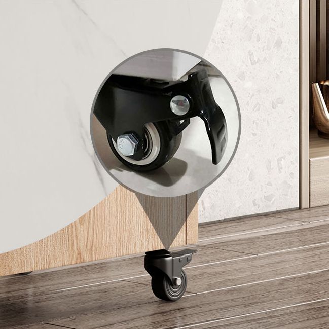 59"L Minimalist White Kitchen Dining Table Oval Shape Dining Table with Pedestal Base