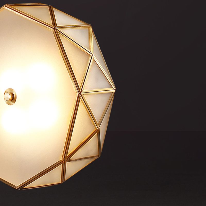 Glass Shaded Ceiling Light Fixture Modern LED Ceiling Flush Mount