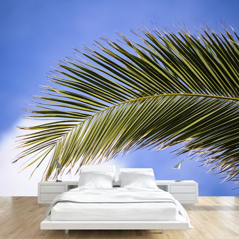 Decorative Wall Mural Tropical Plant Leaf Printed Sitting Room Wall Mural