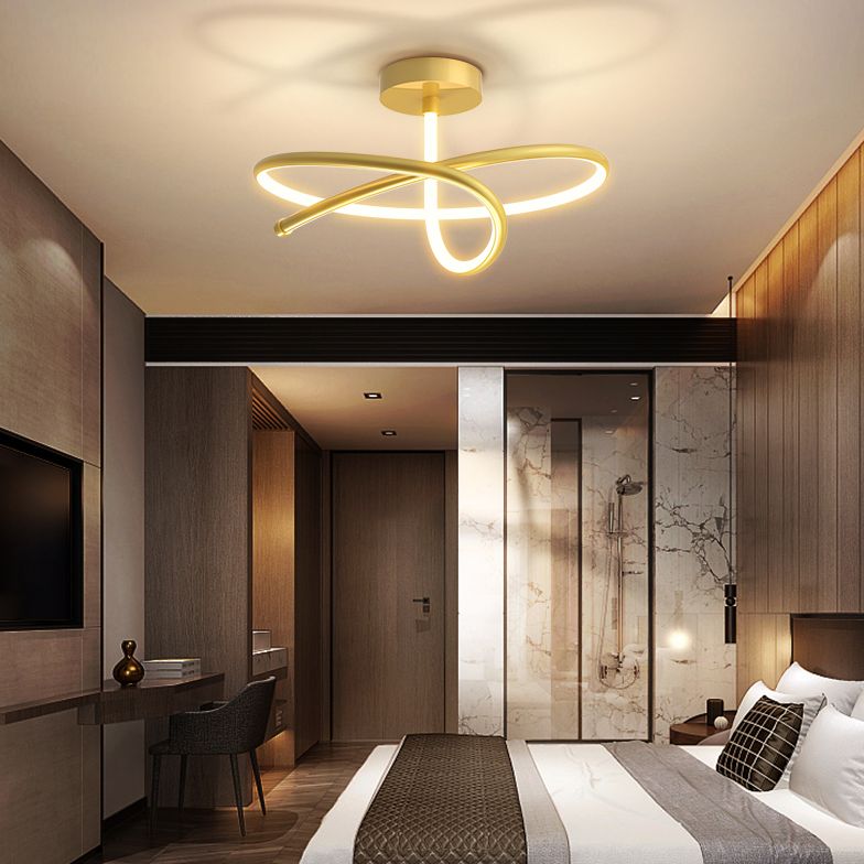 Nuevo Luces de techo LED lineales de estilo moderno, lámpara de montaje empotrado