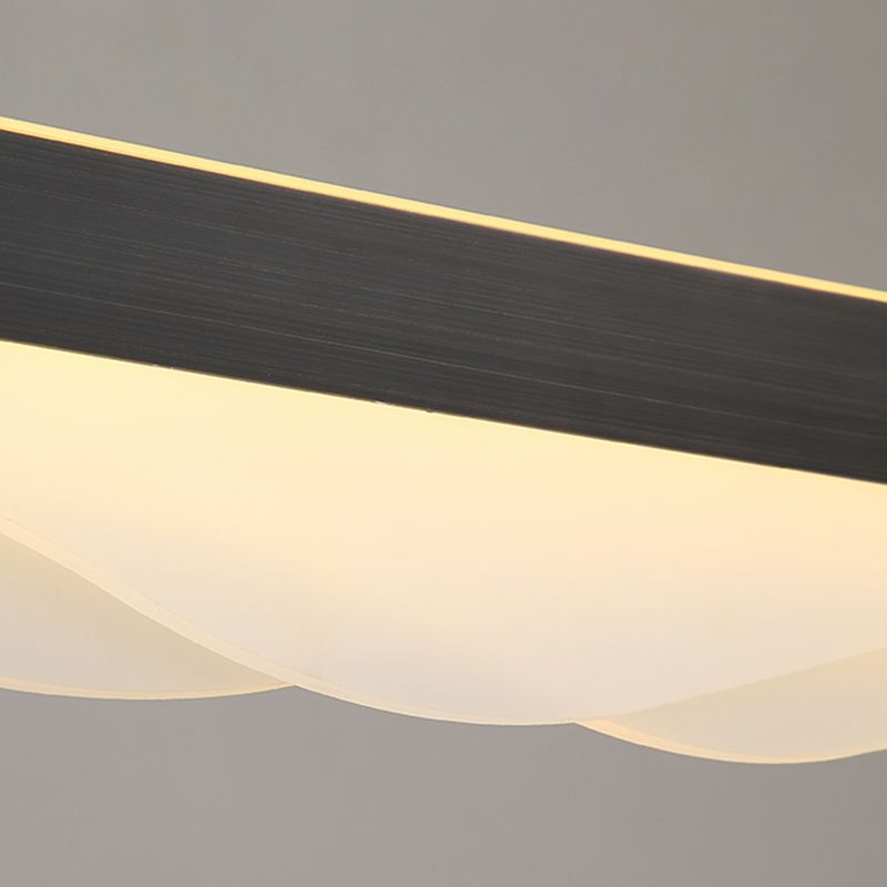 Estilo moderno lineal isla light light metal 1- luz colgante de la isla ligera