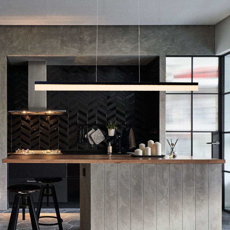 Nordic Simple Dining Room Island Lamp Kitchen LED Dining Pendant Lamp