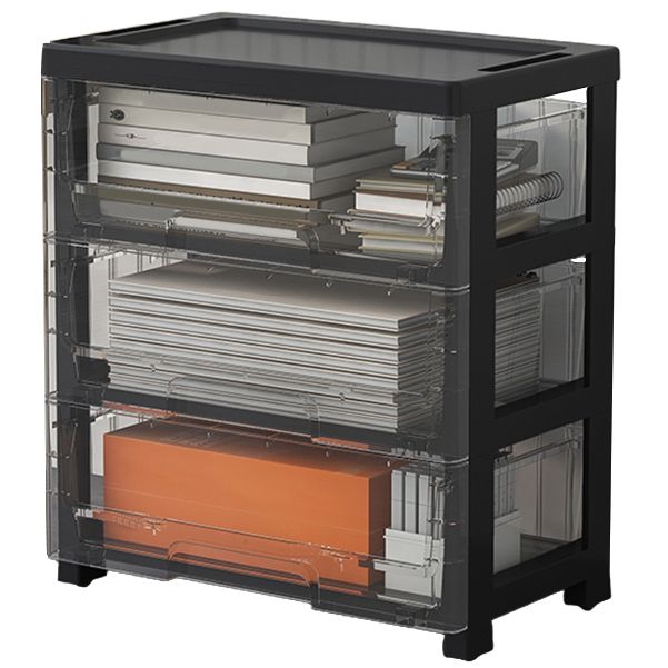 Plastic and Metal Bookshelf, Multi Tiers Contemporary Bookcase for Home Office