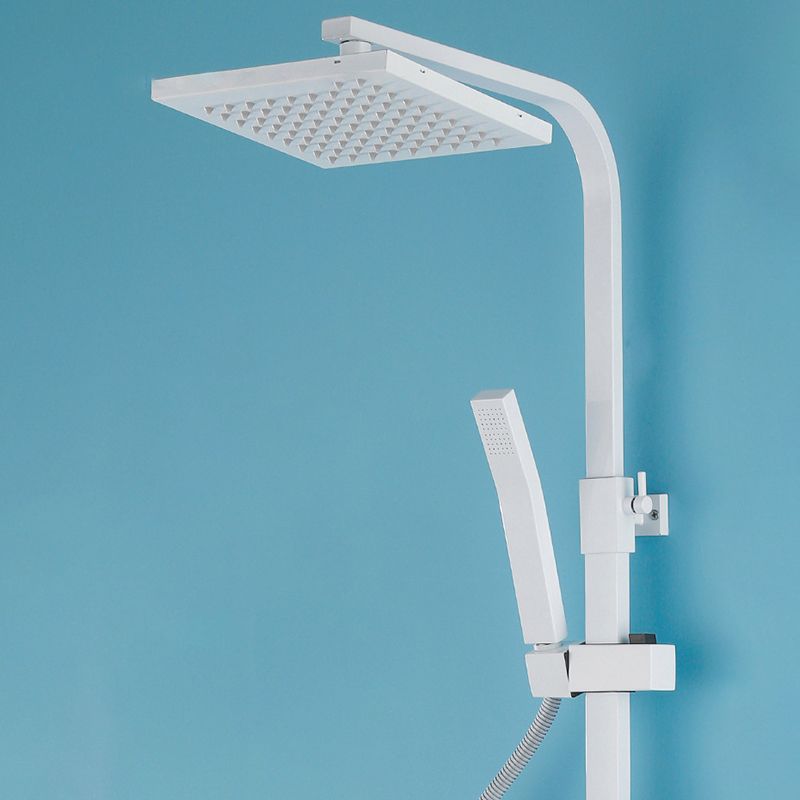 Arm Shower Faucet Wall Mounted Shower Metal Shower System with Slide Bar