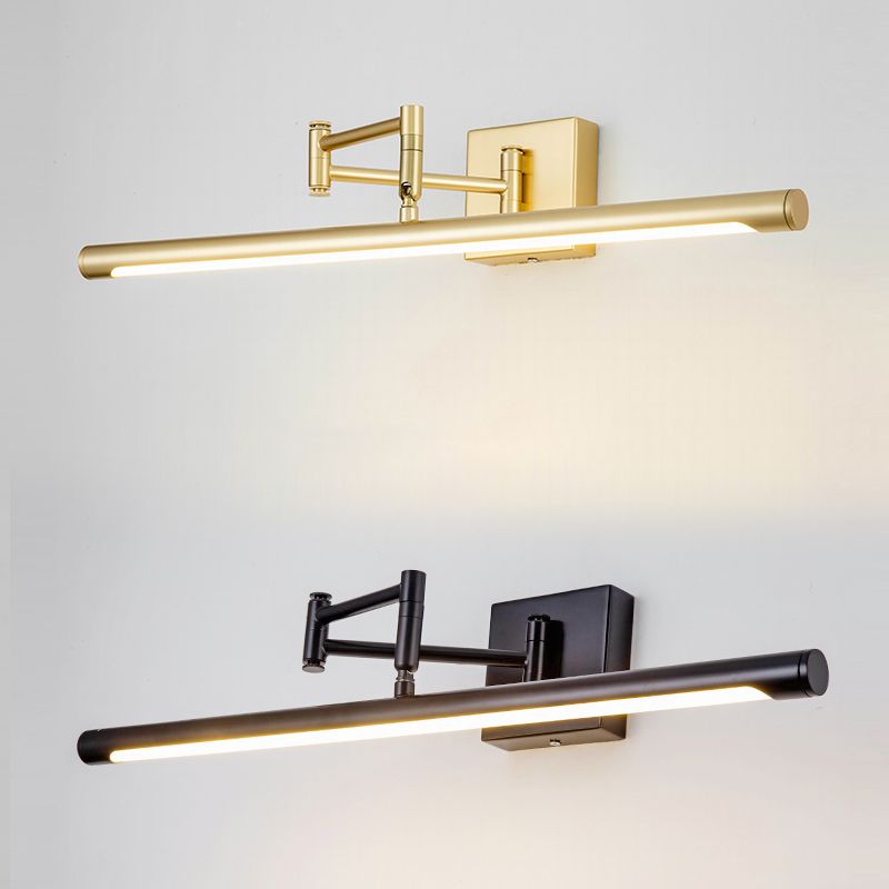 LED acrylique Application murale extensible dans la simplicité moderne Lumière murale linéaire en fer forgé pour salle de bain