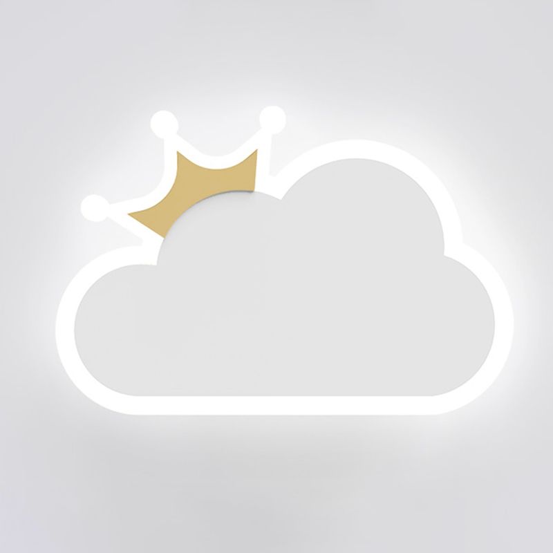 Metal Wall Sconce Lighting Kids Style LED Wall Mounted Lighting