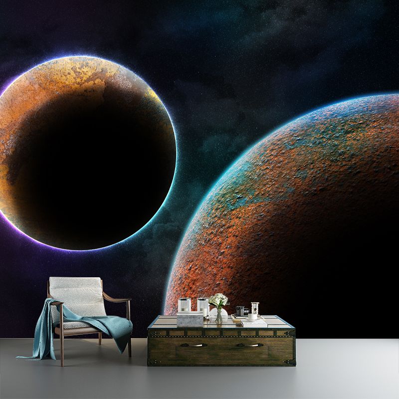 Full Size Outer Space Wall Mural Dreamy Sleeping Room Wall Decor, Customized Size