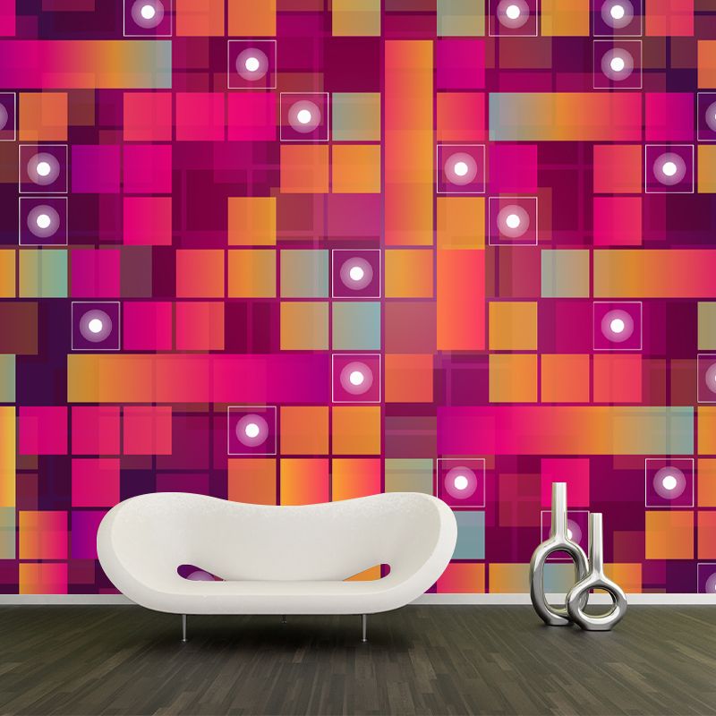 Illustration Geometric Pattern Mildew Wall Mural Horizontalt for Living Room