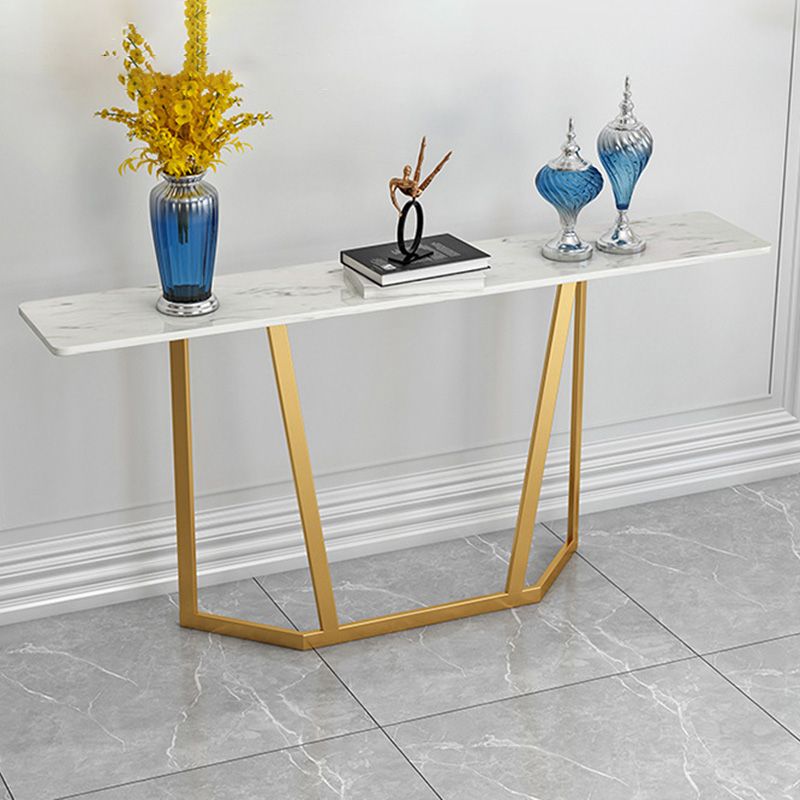 Modern Sofa Console Table Antique Finish Console Accent Table