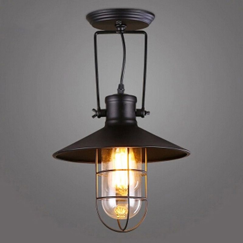 Industrial Metal Shade Wall Lamp Minimalism Wall Sconce Lighting Fixture for Bedroom