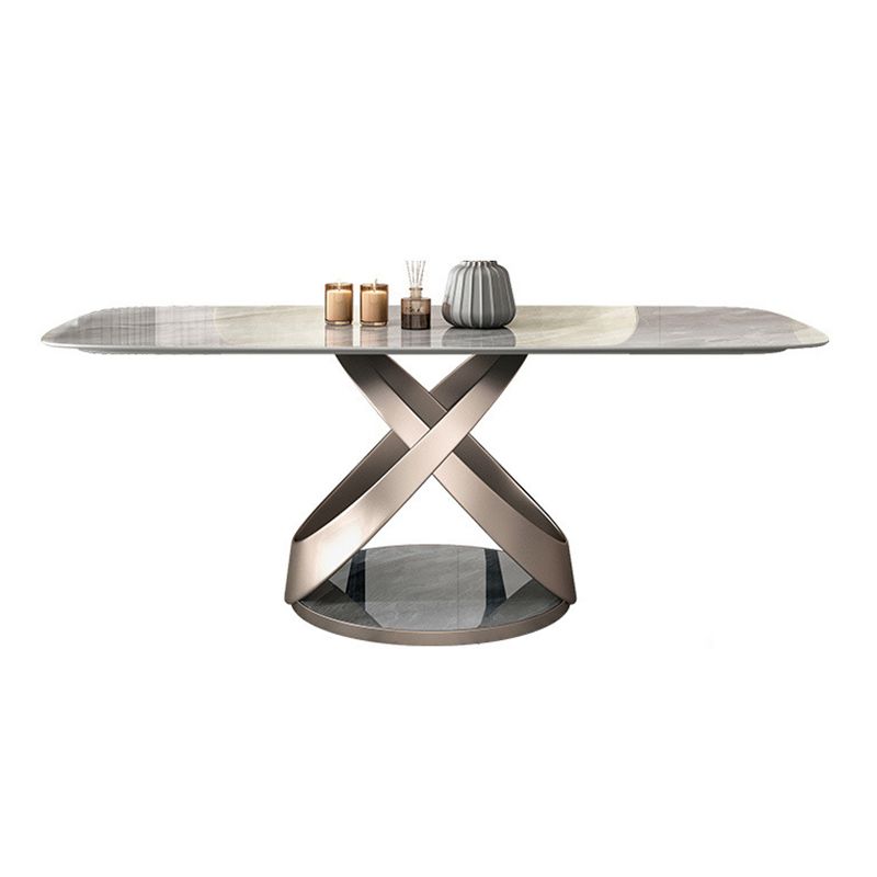 Designer Style Rectangle Dining Set 1/4/5/6 Pieces Sintered Stone Top Dinette Table Set