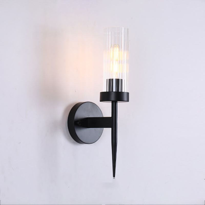 Minimalist Style Wall Sconce Lighting Geometric Glass Shade Wall Lighting Fixtures