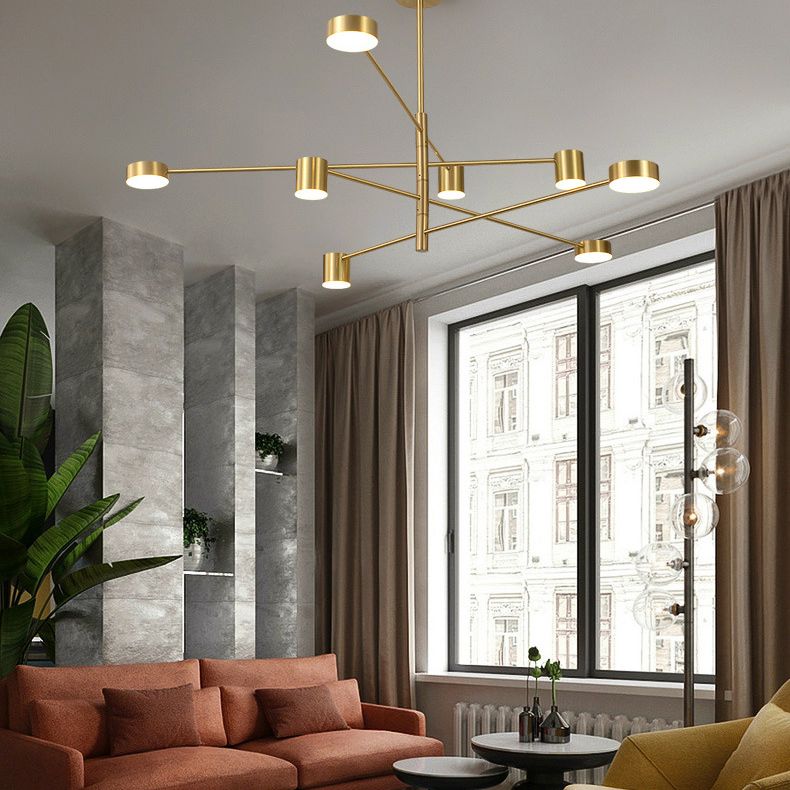 Lámpara de lámpara de starburst simplicidad moderna iluminación colgante acrílica para restaurante