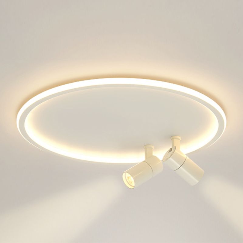 Luces de techo de círculo de luz de techo de metal de estilo minimalista