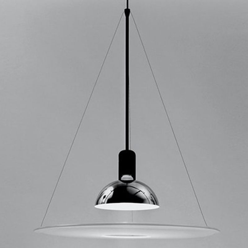 Postmoderne stijl UFO -vorm hangend licht metaal 1 lichte hanglamp voor eetkamer