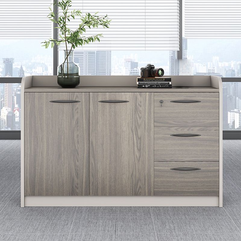 Medieval Modern Cabinet Steel Wooden Frame Storage File Cabinet