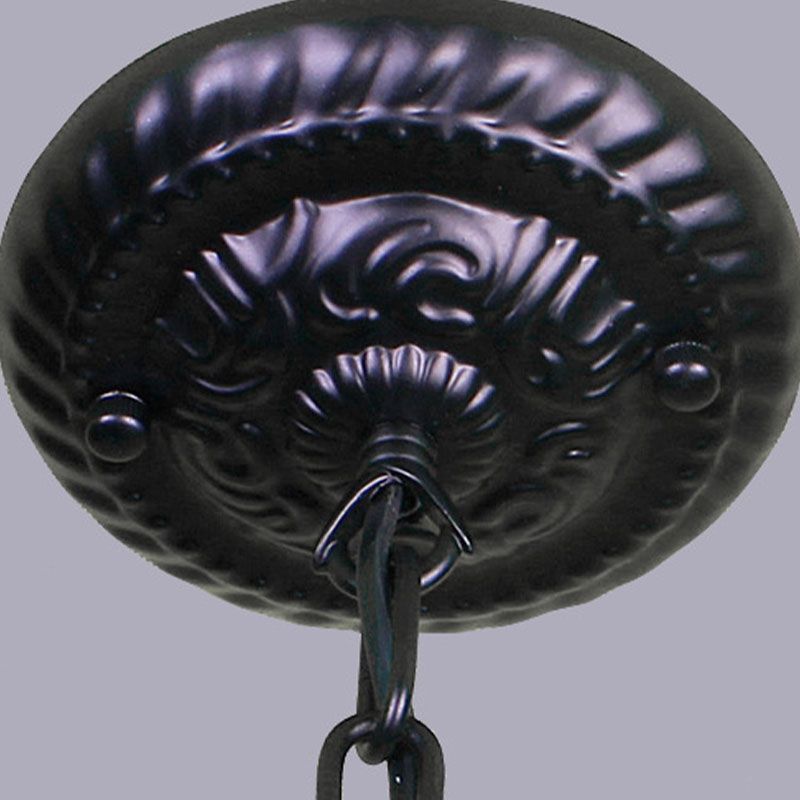 Minimalismo americano clásico Candelier de lámpara de metal ligero Lámpara de metal en acabado negro