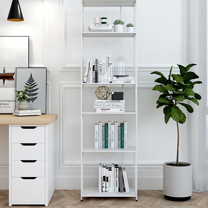Modern Metal Etagere Bookshelf Vertical Iron Bookshelf for Living Room