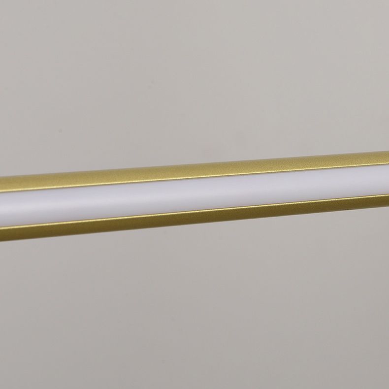 1 Light Linear Island Light Fixture Contemporary Metal Island Chandelier