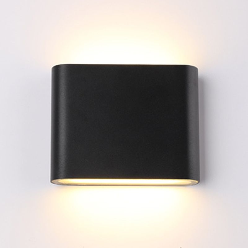 Minimalismus Aluminium LED Wandlampe zeitgemäße Stil wasserdichte Rechtecke Wandleuchte für den Innenhof Balkon