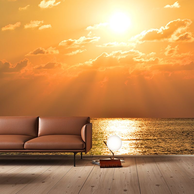 Cloudscape Wallpaper Mural Simple Style Girls Room Mural for Wall Decor